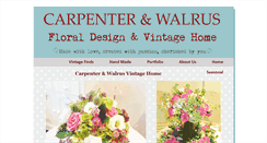 Desktop Screenshot of carpenter-and-walrus.co.uk