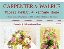 Tablet Screenshot of carpenter-and-walrus.co.uk
